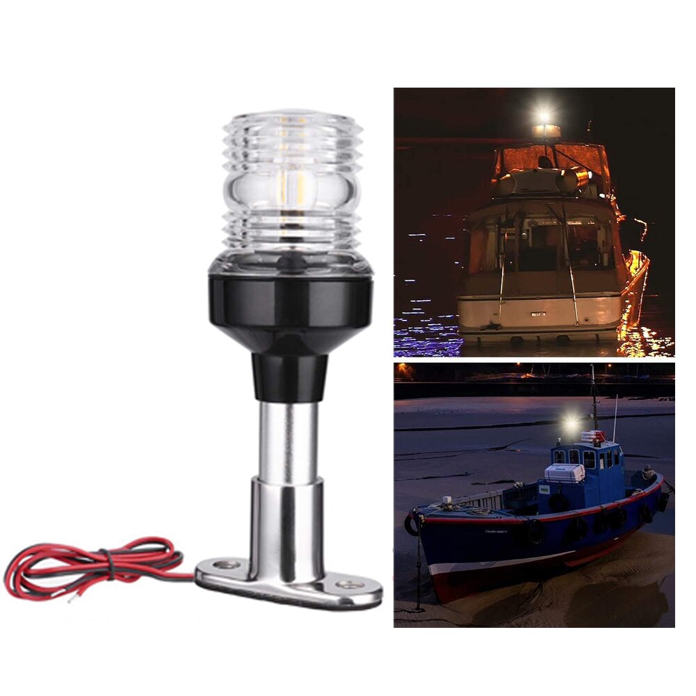 Rabattre LED Bateau Feu De Navigation pour Yacht Marin Ancres de Poupe Lumière 12 ~ 24 V Voile Signal Lumineux 4000 ~ 4500K Blanc Pur