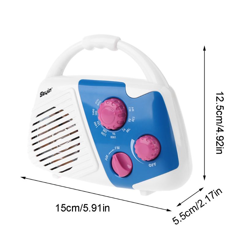 Waterdichte Aa Batterij Am Fm Radio Douche Radio Met Speaker Voor Badkamer LX9B