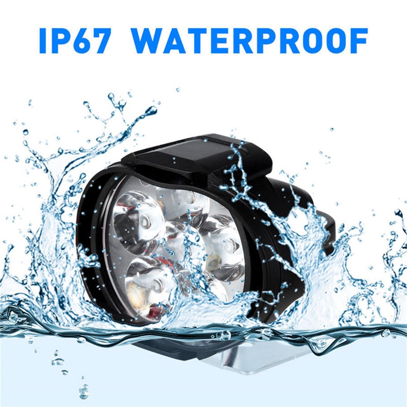 Universele Motorfiets Led Koplamp Lamp Super Heldere 900Lm Scooters Fog Spotlight 6500K Wit Werken Spot Light 12-80V Lichten