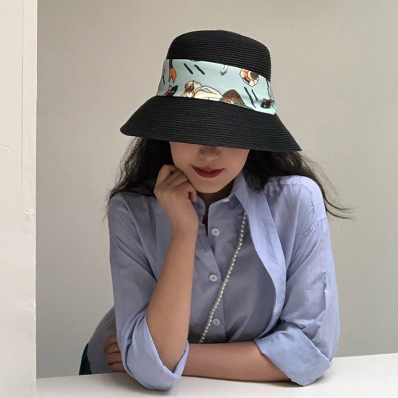 GOWEGB Grand Chapeau De Plage Femme Avec Écran Solaire - Chapeau Paille Surdimensionné Protection UV