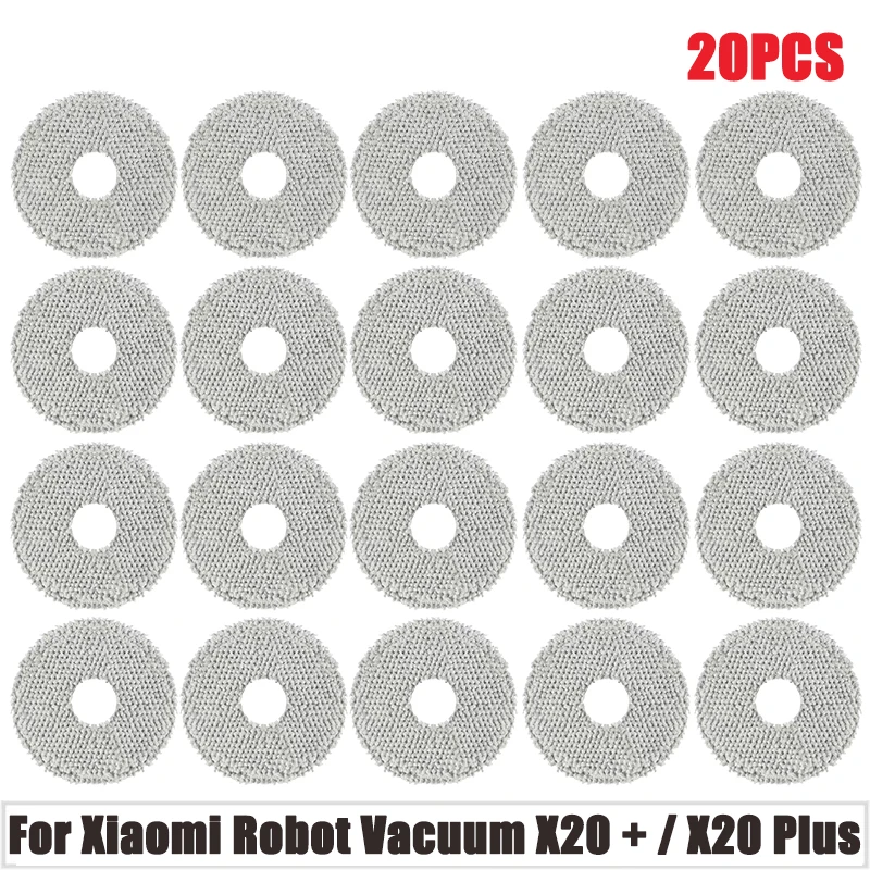 For Xiaomi Robot Vacuum X20 + / X20 Plus Parts Main Side Brush Hepa Filter Mop Cloth Dust Bag Replacement Accessories: Orange
