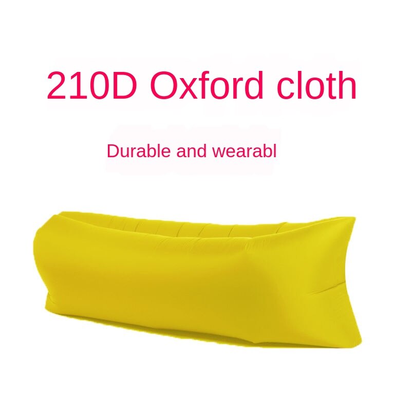 Outdoor inflatable bed Inflatable sofa Inflatable mattress Lazy sofa Portable sofa Beach lounger: Orange