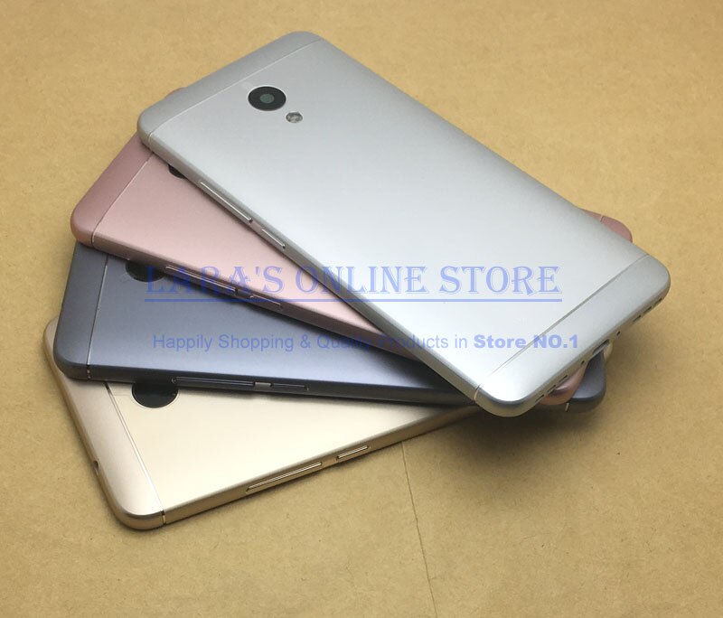 Original Aluminum for Meizu 5S Battery Cover Back Door Housing Case W Camera Lens +Side Buttons for meizu M5 Note M5S