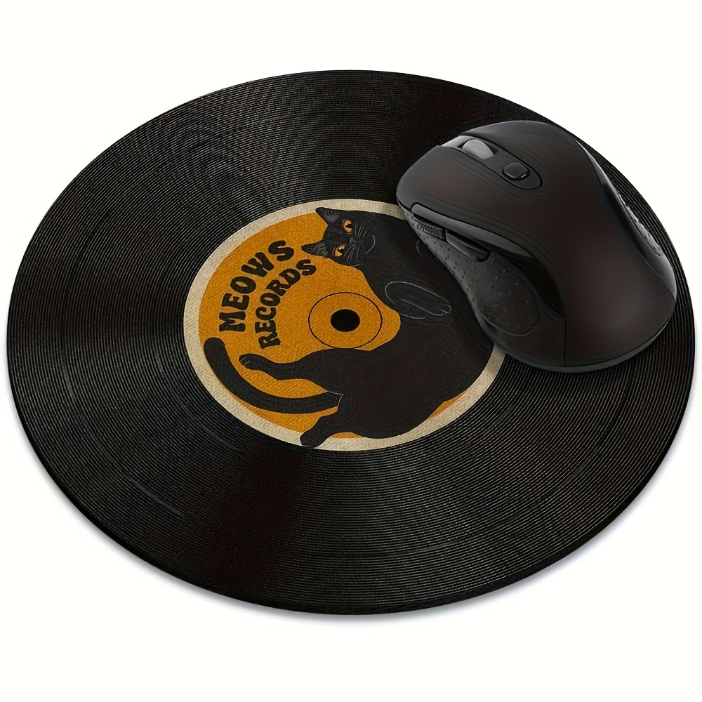 Vintage vinyl record mouse pad Rubber non-slip washable，Mouse Mat For Home Office Gaming Desk Laptop Accessories mat
