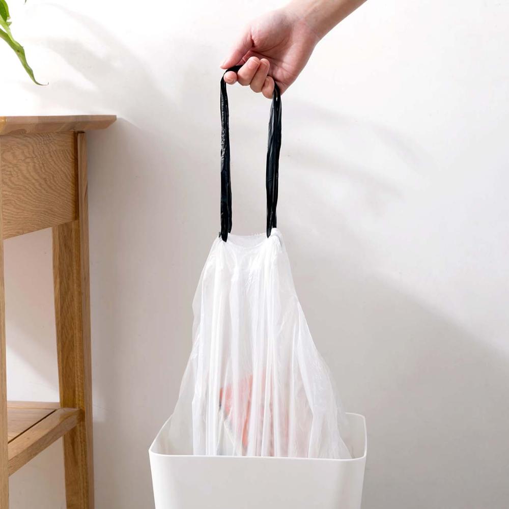100/60PCS Disposable Garbage Bags Drawstring Kitchen Trash Bag Portable Disposable Household Plastic Bag
