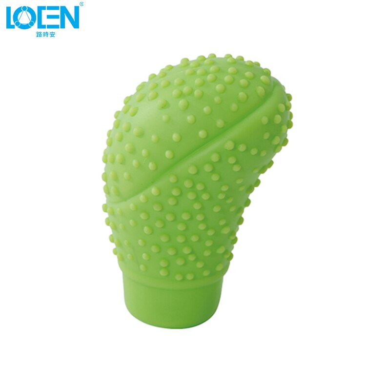 1Pc Auto Snoep Kleuren Universal Antislip Zachte Siliconen Auto Versnellingspook Kragen Schakelhendel Shifter Cover Vervanging auto Styling: green