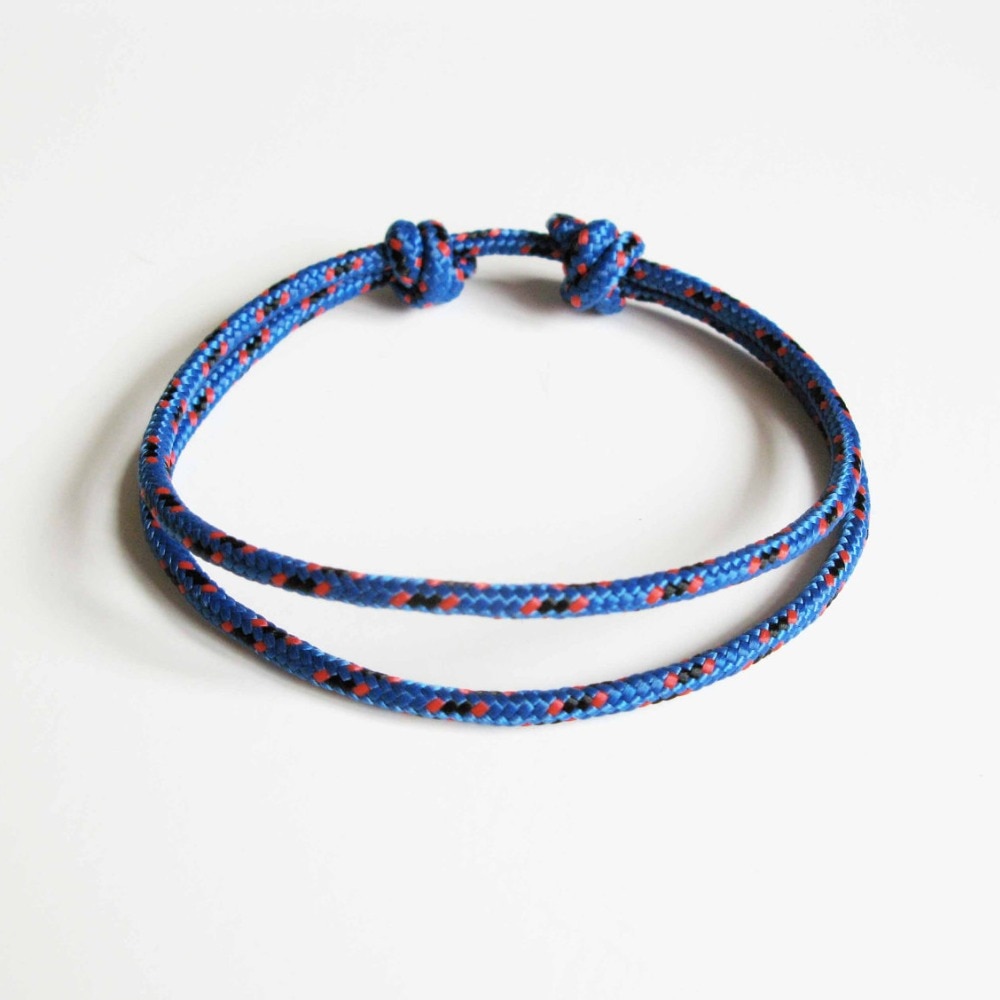 Bracelet paracorde 2mm de survie coloré à noeud réglable rapide