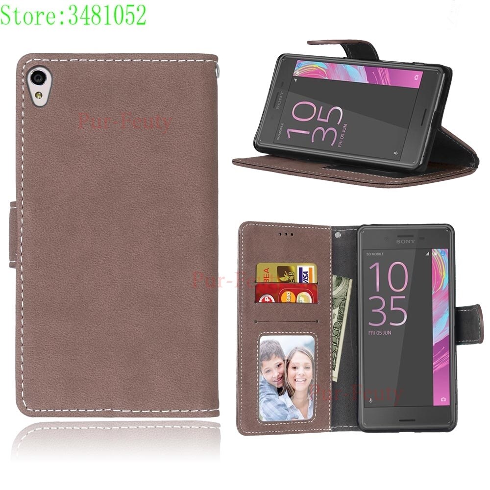 Flip Telefoon Case voor Sony Xperia XA LTE F3111 F3112 F3116 Retro Wallet Card Slot PU leather case voor Sony F 3111 3112 Phone bag