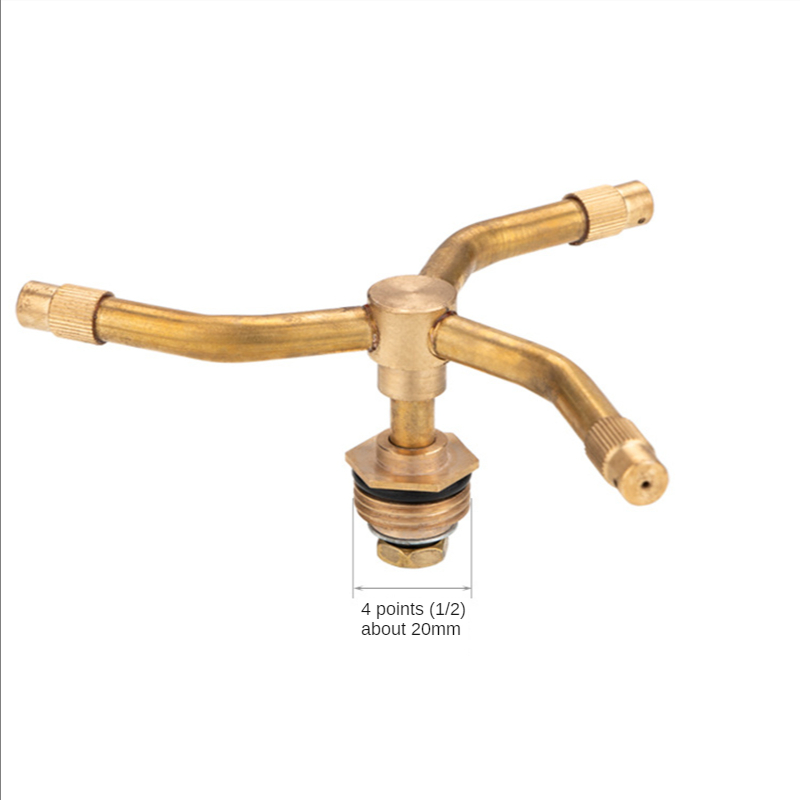 Brass Rotating Garden Sprayer 360 Degree Automati Rotary Sprinkler Lawn Rotary Nozzle Irrigation Watering Nozzle Spra: 3-arm x 1pc