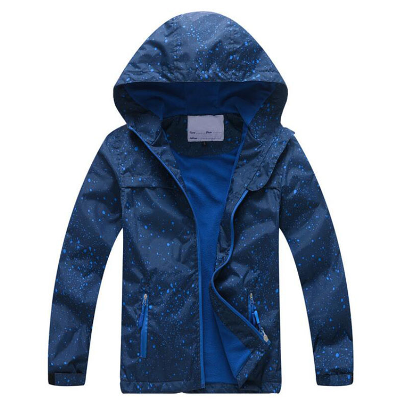 Chaquetas para niños, primavera , ropa de abrigo para niños, impermeable, a prueba de viento, con capucha, Chaquetas deportivas para niños, forro Polar, abrigos cálidos: 12