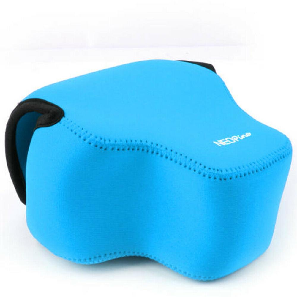 Funda portátil de neopreno suave impermeable para cámara interior funda para Panasonic LUMIX FZ1000M2 DC-FZ1000 Mark II 2 cámara Digital: Blue