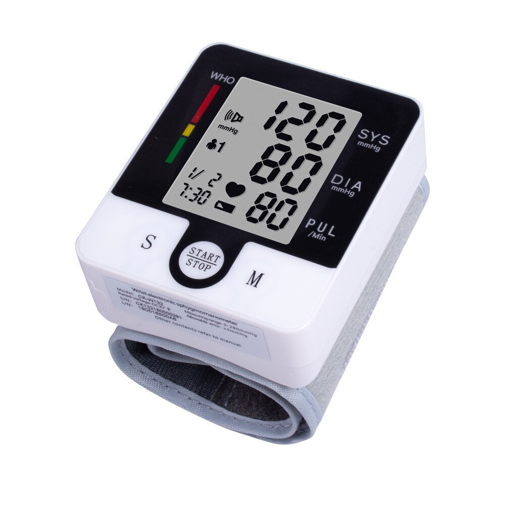 Smart Bpm Gezondheidszorg Pulse Meting Bloeddrukmeter Tonometer Digitale Draagbare Pols Bloeddrukmeter