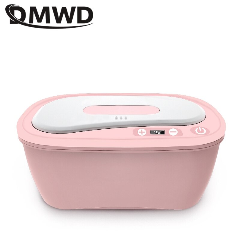 DMWD Haushalt Feuchttücher Heizungen Elektrische Baby Nass Gewebe Wärmer Tragbare Heizung Kasten Nassen Handtuch Spender Thermostat 45-55 ℃ 220V