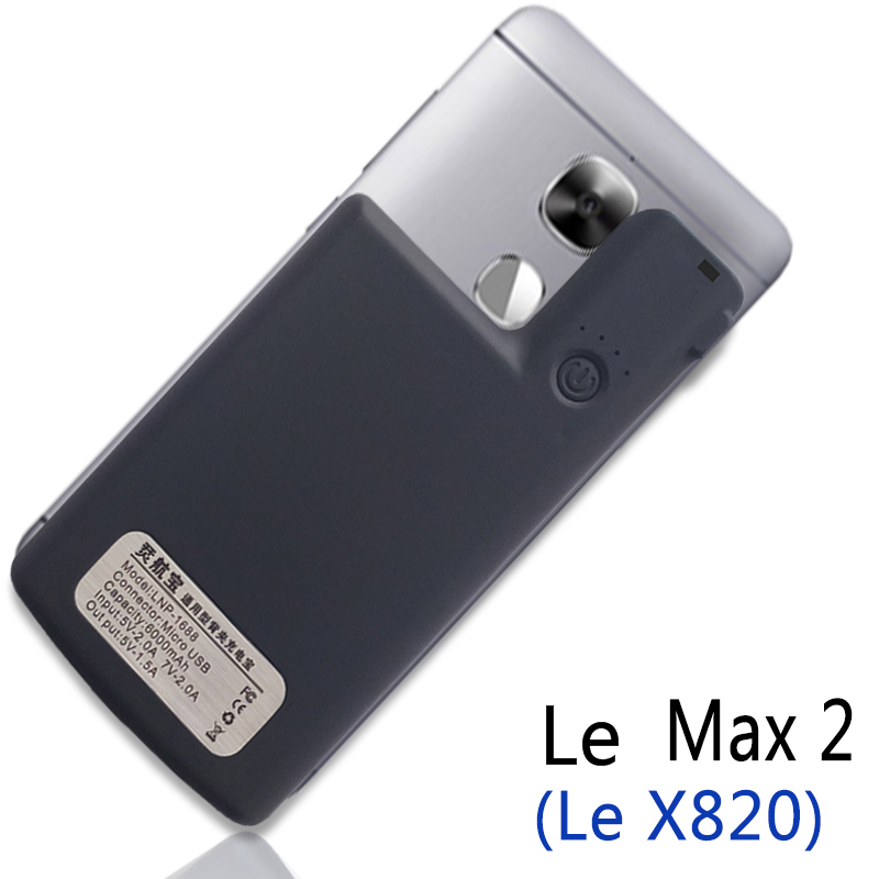 Funda con cargador de batería para Letv Leeco Le 2 Pro S3 2S, funda de carga portátil inteligente a prueba de golpes para Leeco Le Pro 3 Max 2: LeMax2-Black