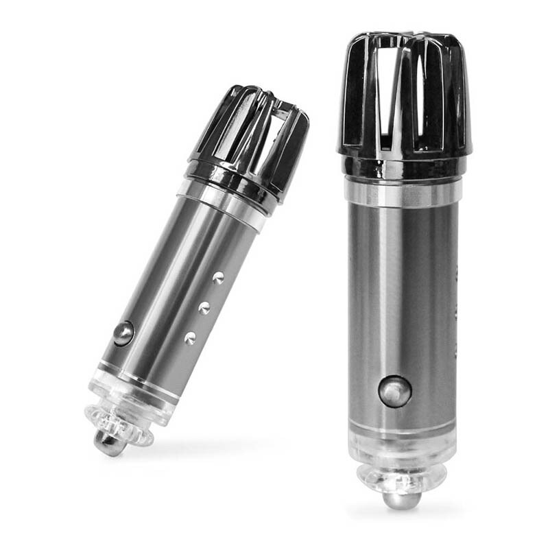12V Auto Luftreiniger Mini 12v Auto Auto Frische Luft Anion ionisch Reiniger Sauerstoff-Bar Ozon Ionisator Reiniger fahrzeug Lufterfrischer: grau