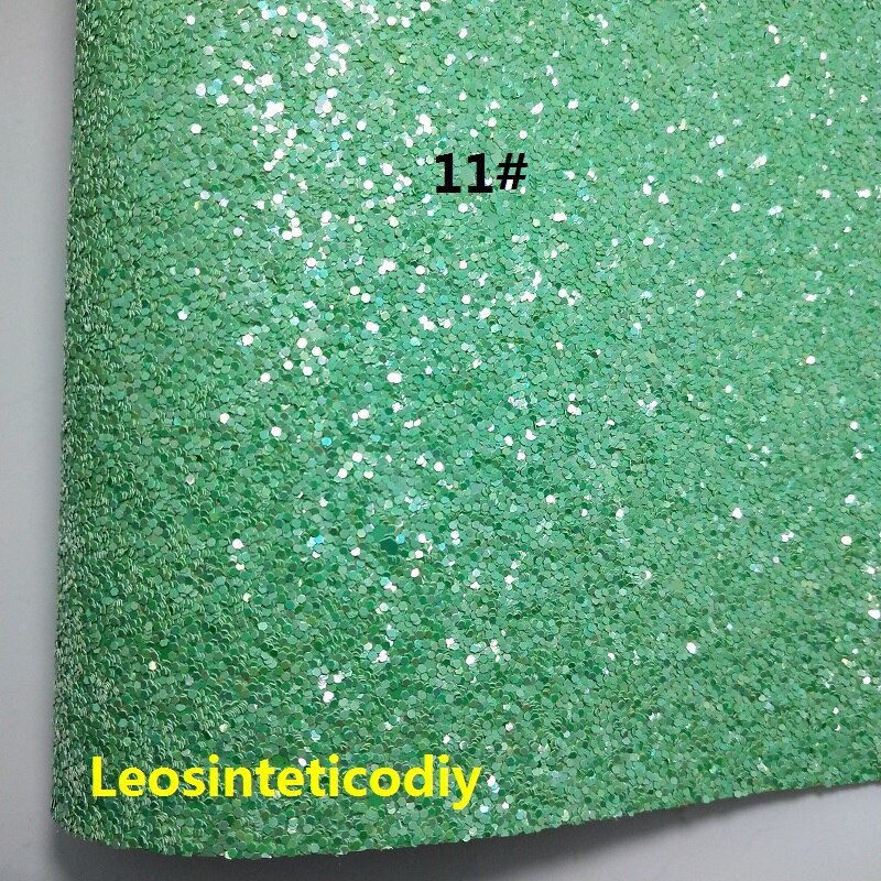1pc 21 x 29cm syntetiskt läder, cuero sintetico chunky glitter konstläder för att göra rosetter tillbehör  t109: 11