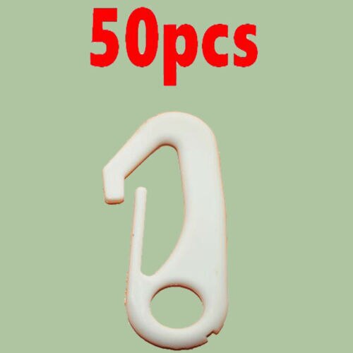 50x Nylon Vlag Pole Clip Snaps Haak Vlag Pole Attachment-Rustiger dan Metalen