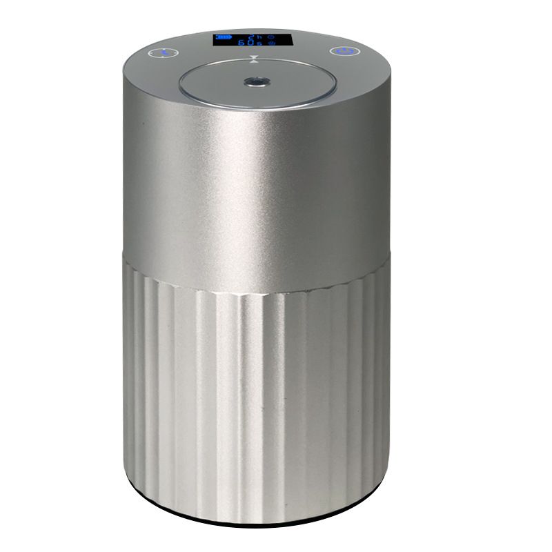 Waterloze Diffuser Aroma Usb Aluminium Geur Vernevelaar Diffuser Aromatherapie Essentiële Oliën Diffuser Zonder Water Voor Thuis Auto: Light Grey