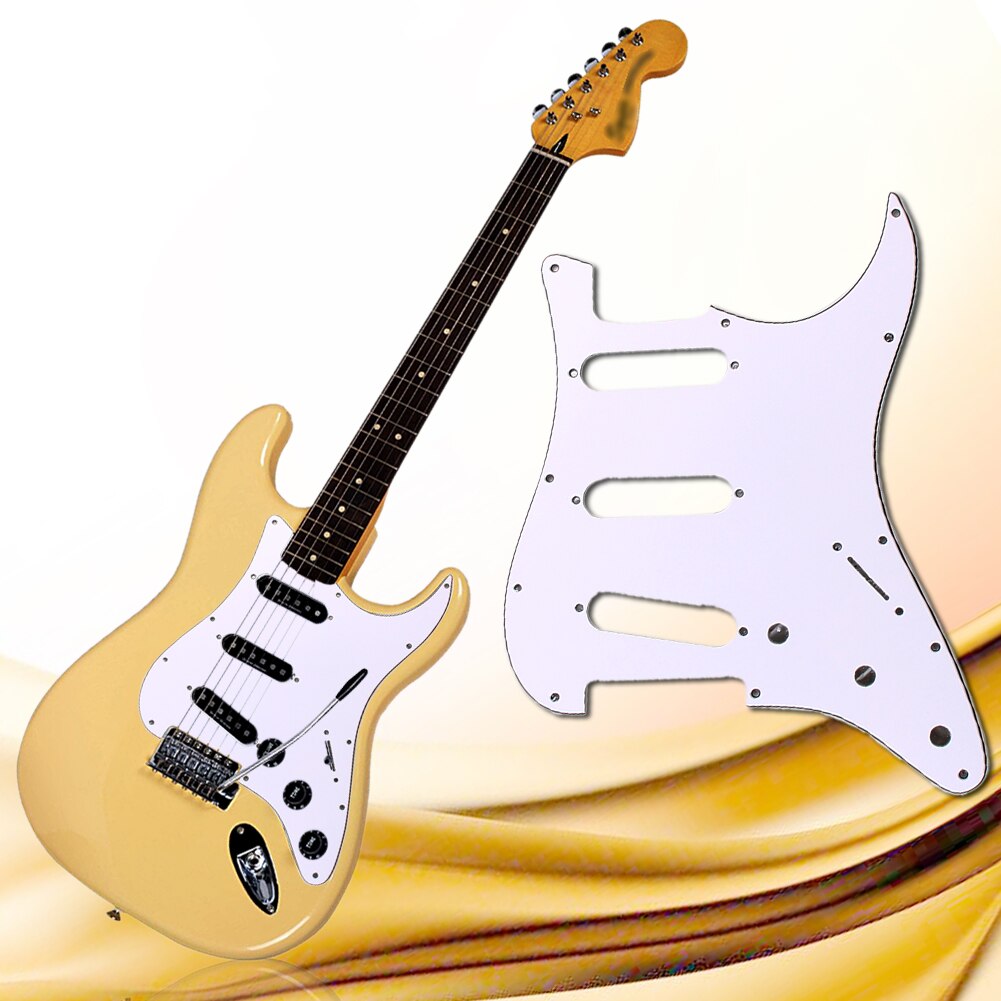 3Ply SSS PVC Electric Guitar Pickguard for FD All Guitar Protecting Accessories 11 Mounting Screw Holes pickguard: 1