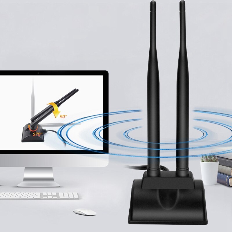 Wtxup Dual Wifi Antenne, 2.4Ghz / 5Ghz Dual-Band Antenne, gebruikt Voor Wifi Draadloze Router Mobiele Hotspot Signaal Enhancement