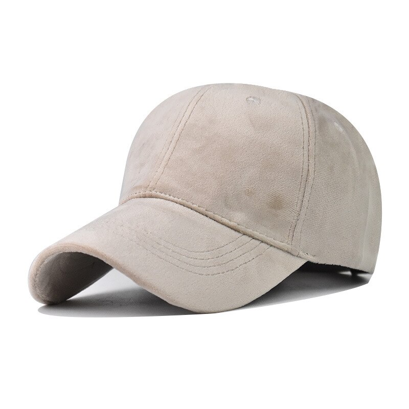 Berretto da Baseball da esterno in velluto a coste liscio rosso vino elegante FS 2022 per uomo donna cappello da viso regolabile Streetwear: Beige Baseball Cap