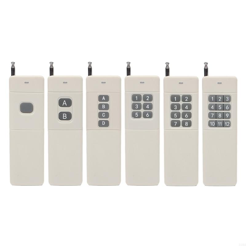 652F 3000m Long Distance High Power 4 6 8 12CH RF Remote Control Transmitter 433 MHZ Garage Door Gate Remote