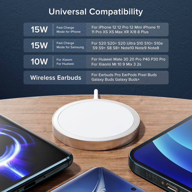 15W Wireless Charger Magnetic Stand Mobile Phone Charging Pad Mag Fast Safe Wireless Charging Station For iPhone 13 Pro Max Mini