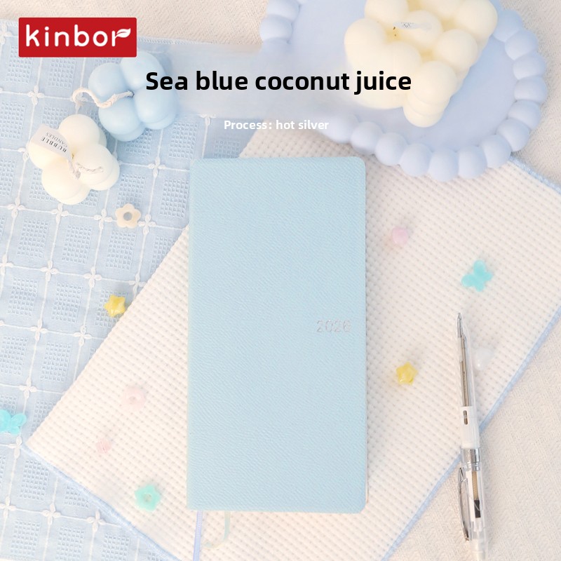 Kinbor Weekly Planner Notebook UnDated Agenda Schedule Daily Monthly Journal Book Portable Record Diary Plan Notepad Stationery