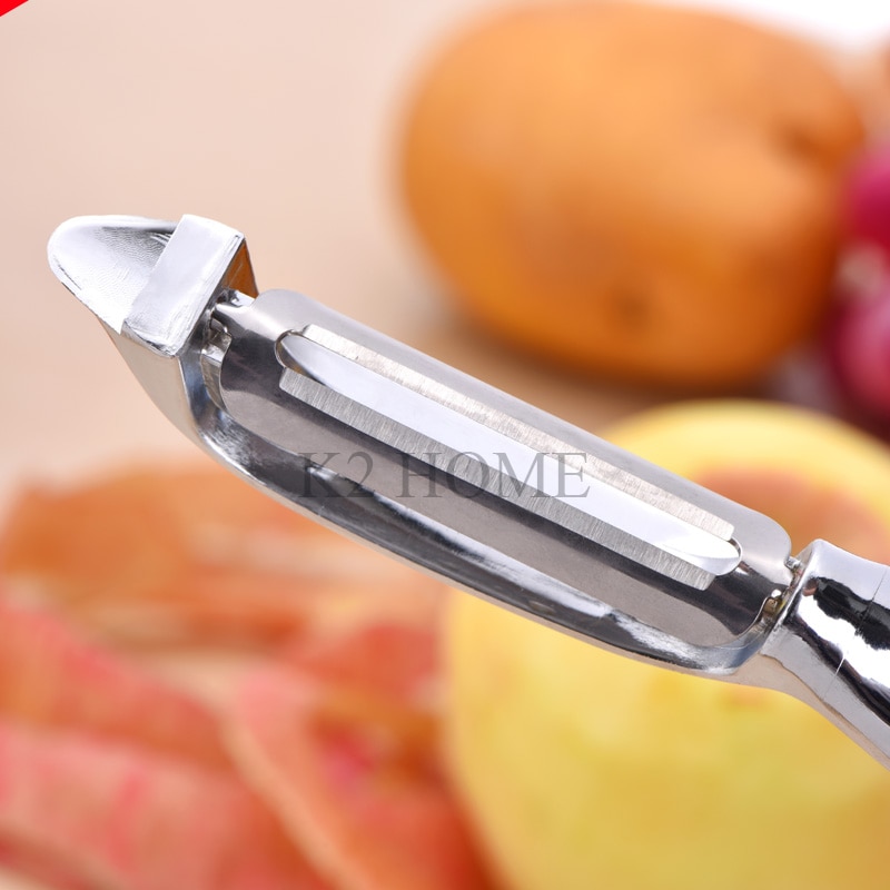 Ultra Sharp Stainless Steel Fruit Vegetable Peeler Cutter Slicer Kitchen Tools Gadgets Helper With Non-Slip Grip