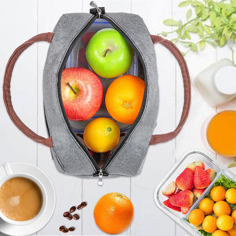 Aosbos Portable Cooler Lunch Bag Thermal Insulated Travel Food Tote Bags Food Picnic Lunch Box Bag for Men Women Kids