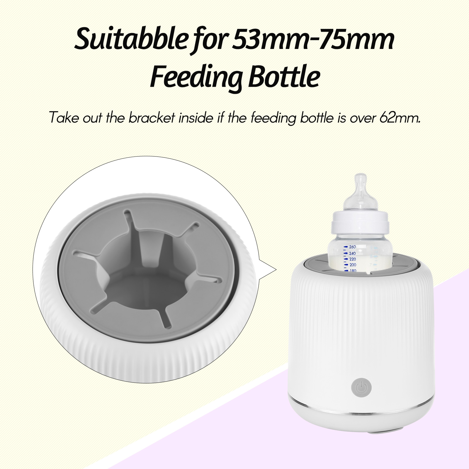 Agitador automático de biberones de leche para bebé, con luz nocturna, portátil, eléctrico, máquina para agitar biberones, batidora de leche en polvo
