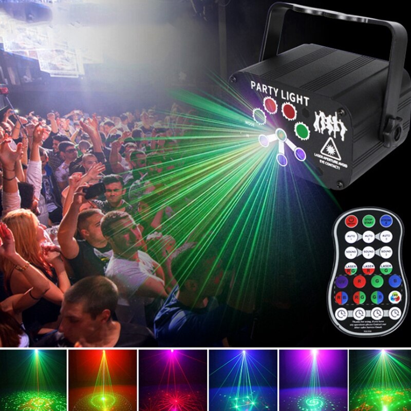 60 In 1 Mini Stage Light Led Multifunctionele Sound Control Party Licht Voor Kerstmis, Halloween, podium, Bar Decoratie
