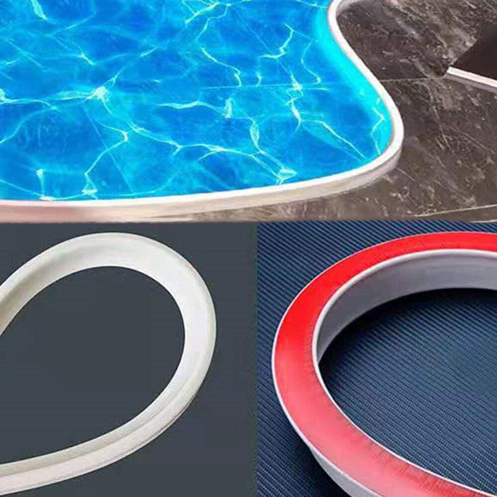 Flexible Silicone Bathroom Water Stopper Flood Barrier Rubber Dam Silicon Water Blocker Dry and Wet Separation Home Improve