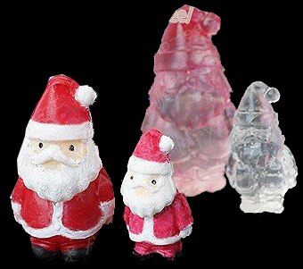 Clear Silicone DIY Santa Claus Mold For Epoxy Resin Jewelry Making Craft Tools resin molds forjewelry