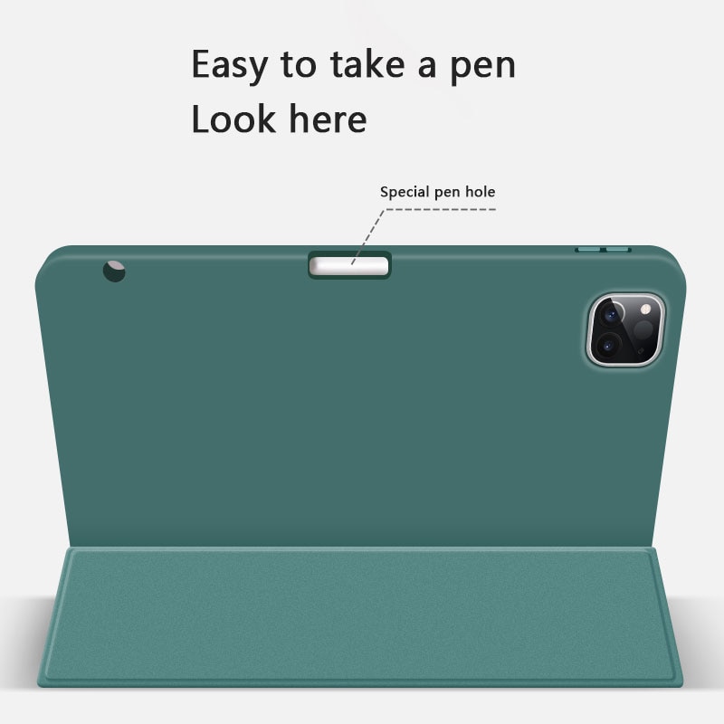 Goojodoq hoesje voor ipad pro 11 & , ultradunne pu leren smart cover zachte funda voor ipad pro 11 inch 2nd generatie hoesje