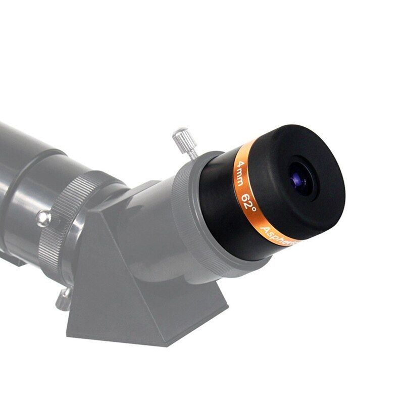 Telescope Eyepiece 1.25 Inch Wide Angle 62° Aspheric HD Fully Coated Telescope Accessory for Astronomical Telescope