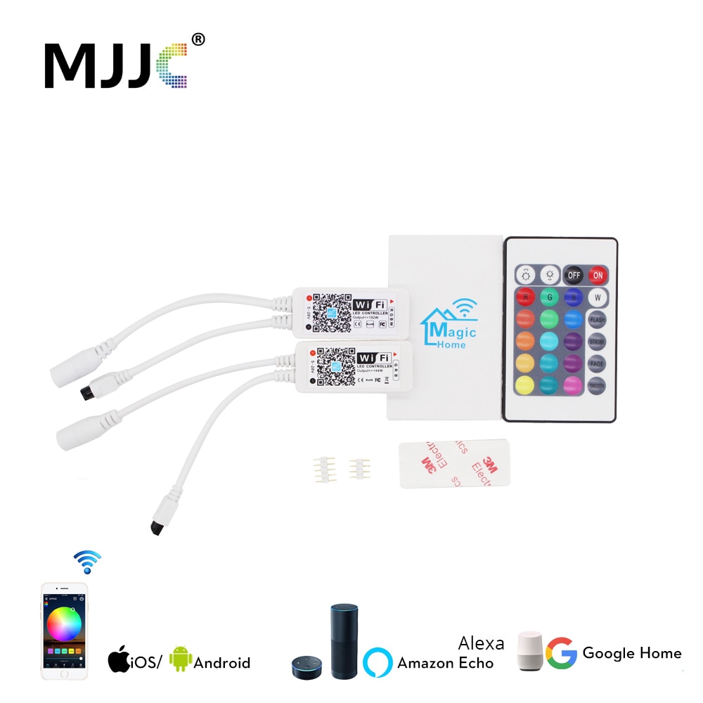 Draadloze WIFI LED Controller RGB DC5-24V Bluetooth RGBW IR/RF Afstandsbediening Google Thuis Mini Voor LED Strip RGBWW controller