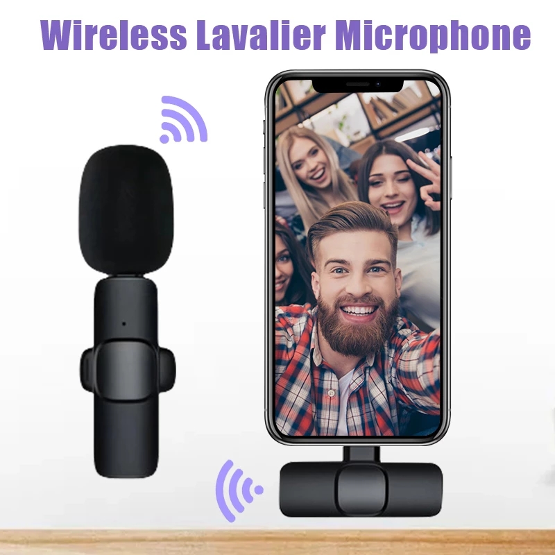 Ojal Lavalier micrófono de solapa inalámbrico Bluetooth Mini micrófono para teléfono PC móvil pequeño Micro pequeño corbata Mike Mikrofon USB