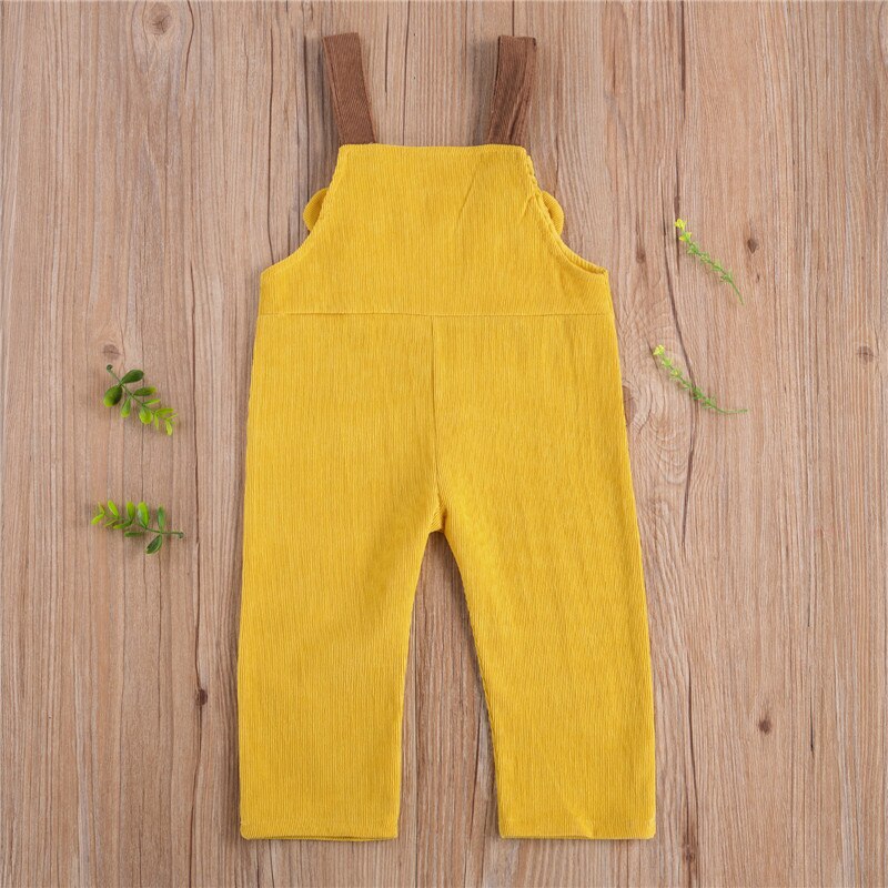 Nette Kleinkind freundlicher Sommer Kleidung Baby Junge Mädchen Band Kabel Hosen Hosenträger Einfarbig Overall 1-6Y