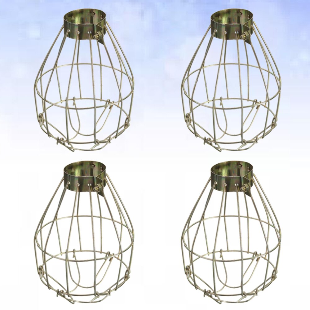 Cubierta de Metal para lámpara colgante, protector de bombilla Industrial, jaula de luz para el hogar, 6 uds.: As Shown