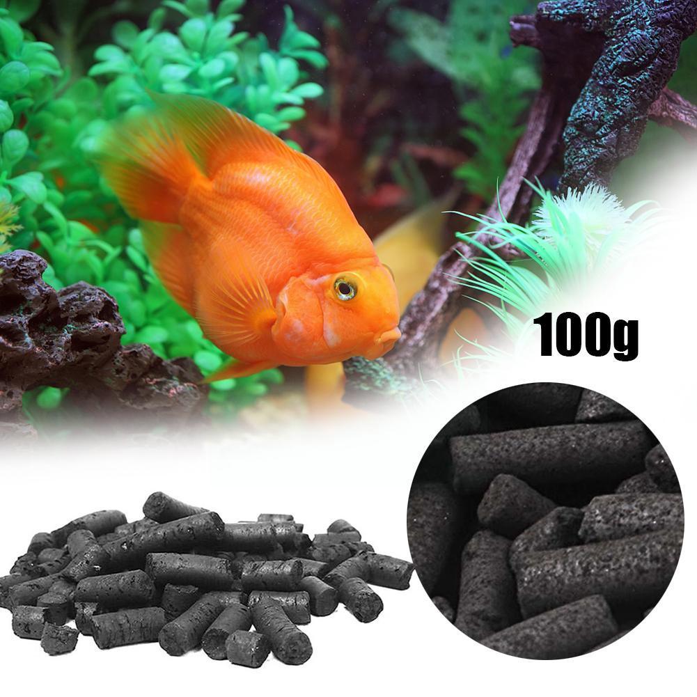 100G Actieve Kool Koolstof Pellets In Vrije Mesh Media Zak Voor Aquarium Visvijver Tank Canister Filter C5i8