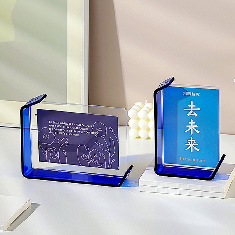 Acrylic L-Shaped Photo Frame, Desktop Display Ornaments, 6 Inch, 7 Inch Photo Frame, Home Decoration,