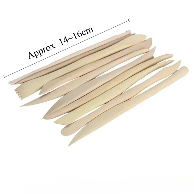 Trä lera skulptur kniv keramik slipa modellering verktyg set 10 st trä kniv bra