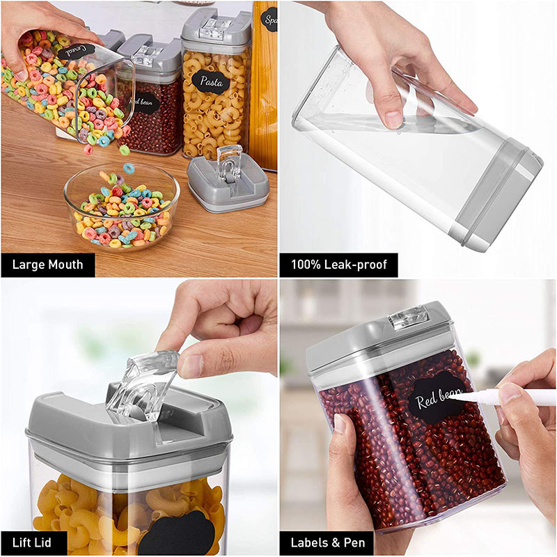 Plastic airtight tank moisture-proof and insect-proof storage bottle food storage container kitchen refrigerator storage jar