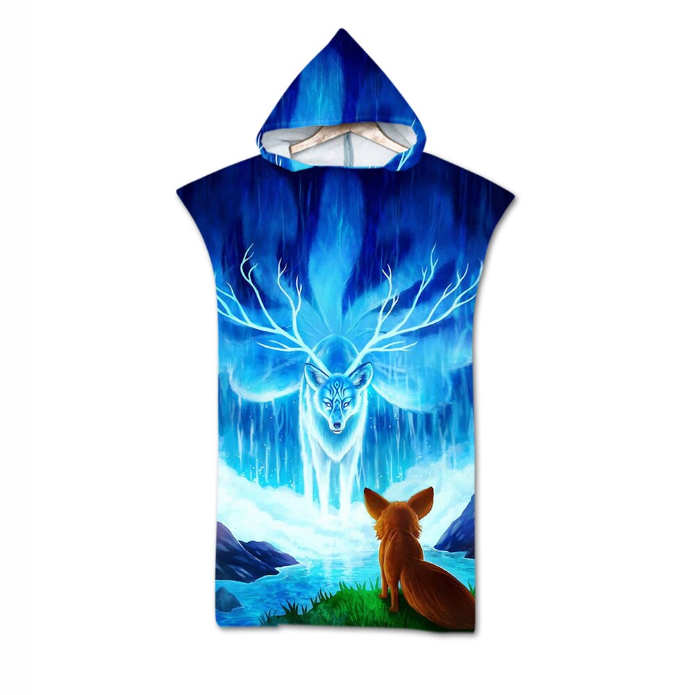 Serviette de bain à capuche pour bébé et adulte, motif animaux, tortue, licorne, douce, cape de bain: 9