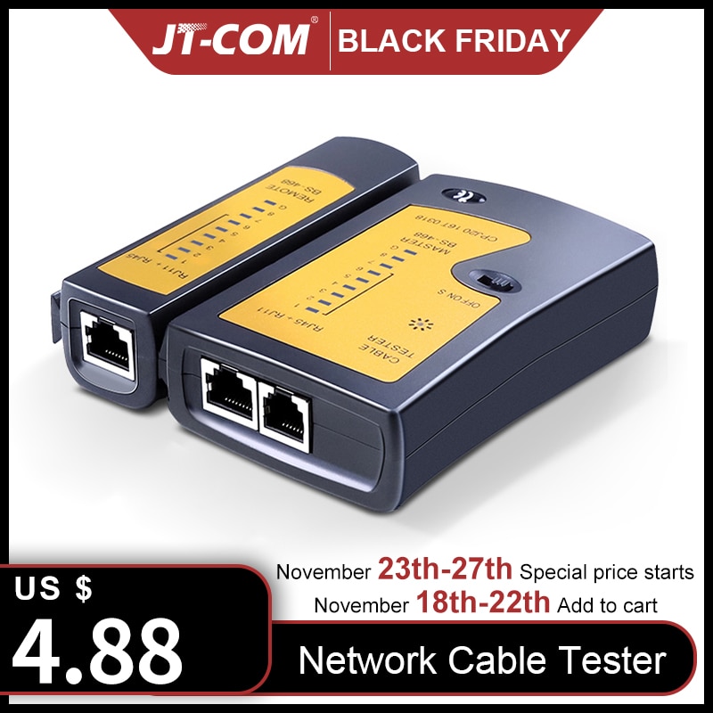 RJ45 RJ11 RJ12 Tester per cavi di rete CAT5 UTP Tester per cavi LAN cavo di rete rilevatore di linee telefoniche strumento di localizzazione Test remoto