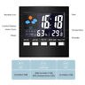 Vs Voorraad Digitale Display Thermometer Vochtigheid Klok Kleurrijke Lcd Alarm Kalender Weer Pop