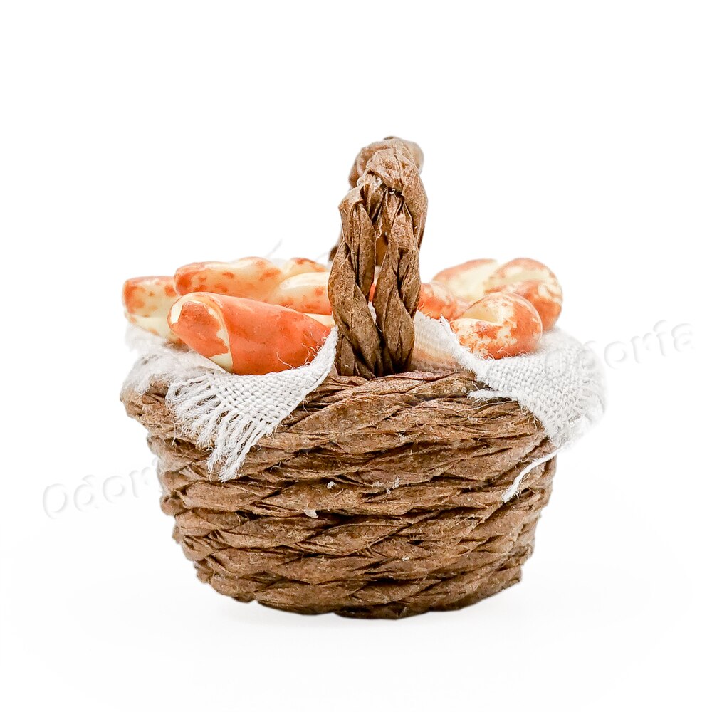 1:12 Miniatuur Brood In Mand Set Simulatie Voedsel Keuken Bakkerij Poppenhuis Speelgoed Decor