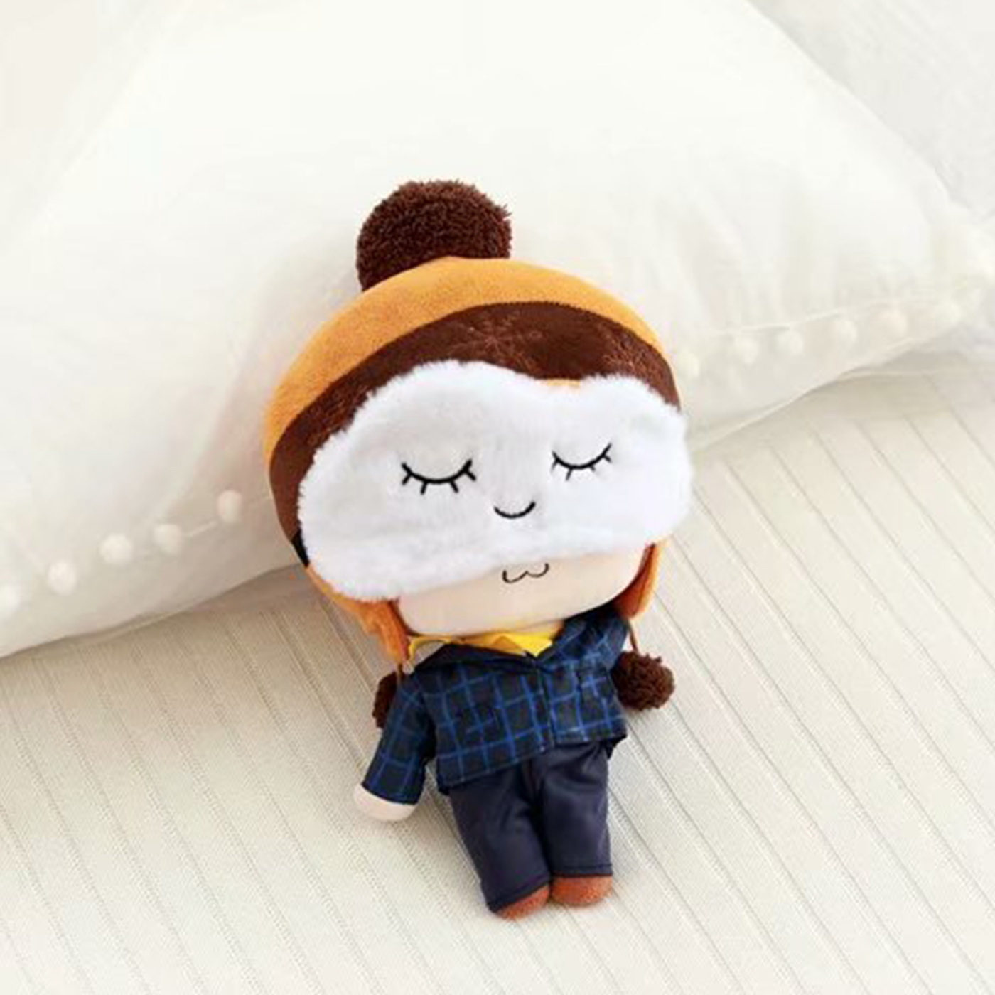 Cute Eye Mask Plush Eye Cover Kids Sleeping Mask Sleeping Mask Eyepatch Cartoon Travel Rest Eye Band Blindfold Sleep Aid Eyemask