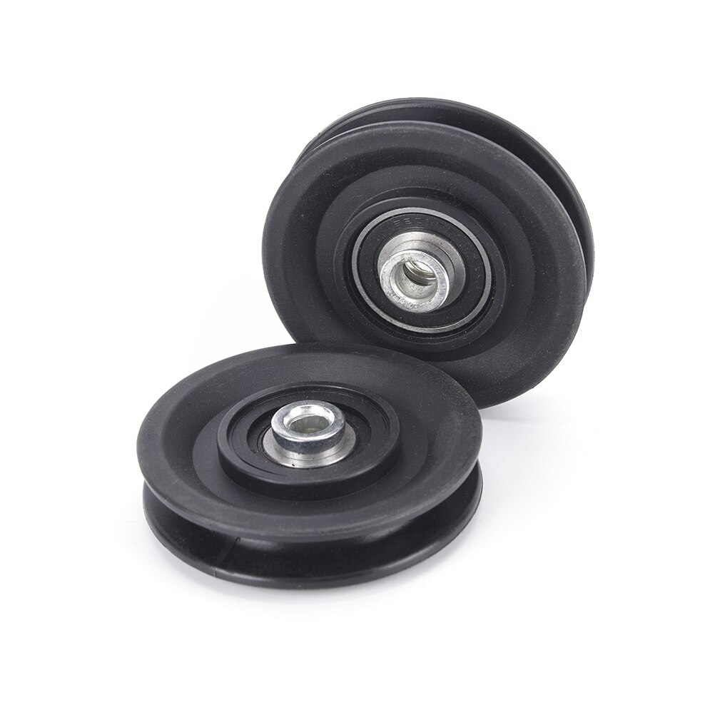 90mm slijtvaste nylon lagers katrol wiel kabel sportschool fitnessapparaat onderdeel universeel zwart